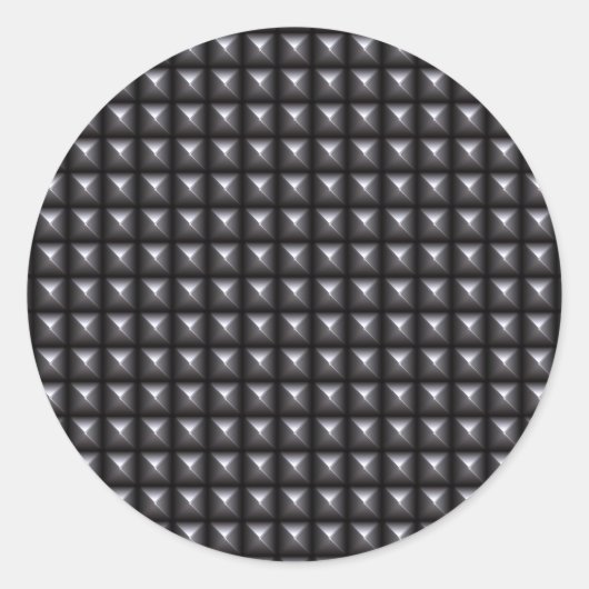 Gestricke Runder Aufkleber (Vorderseite)