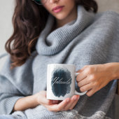 Gestricke Unterschrift fett Kaffeetasse