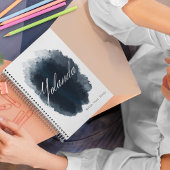 Gestricke Unterschrift fett Notizblock