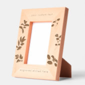 Gestrickte Bildrahmen-Kochraupen mit benutzerdefin Geätzte Rahmen (Links)