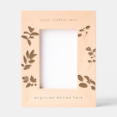 Gestrickte Bildrahmen-Kochraupen mit benutzerdefin Geätzte Rahmen (Vorderseite)