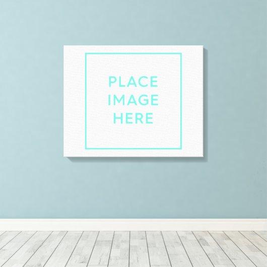 Gestrickte Canvas Print - 20" x 16" Leinwanddruck (Insitu (Holzboden))