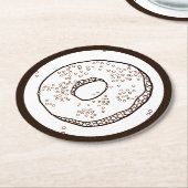 Gestrickte Donut-Runde Papierservietten Runder Pappuntersetzer (Angewinkelt)