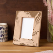 Gestrickte Holzrahmen 4x6 - Personalisiertes Holzf Geätzte Rahmen (Linke Ecke)