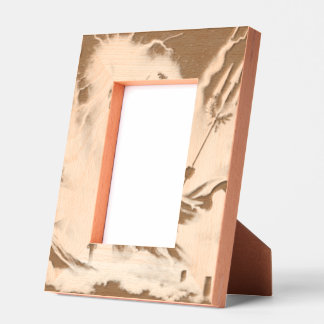 Gestrickte Holzrahmen 4x6 - Personalisiertes Holzf Geätzte Rahmen