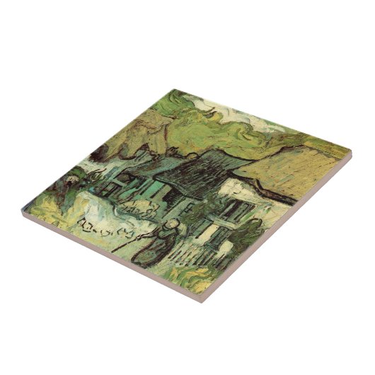 Gestrickte Hütten in Jorgus von Vincent van Gogh Fliese (Seite)