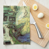 Gestrickte Hütten in Jorgus von Vincent van Gogh Geschirrtuch (Viertel Falte)