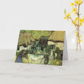Gestrickte Hütten in Jorgus von Vincent van Gogh Karte (Gelbe Blume)