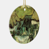 Gestrickte Hütten in Jorgus von Vincent van Gogh Keramikornament (Rechts)