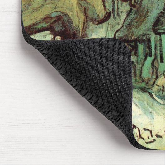 Gestrickte Hütten in Jorgus von Vincent van Gogh Mousepad (Ecke)