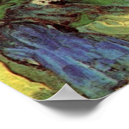 Gestrickte Hütten in Jorgus von Vincent van Gogh Poster (Ecke)