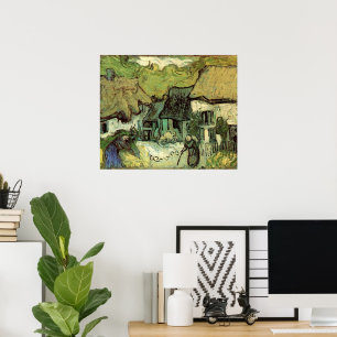 Gestrickte Hütten in Jorgus von Vincent van Gogh Poster