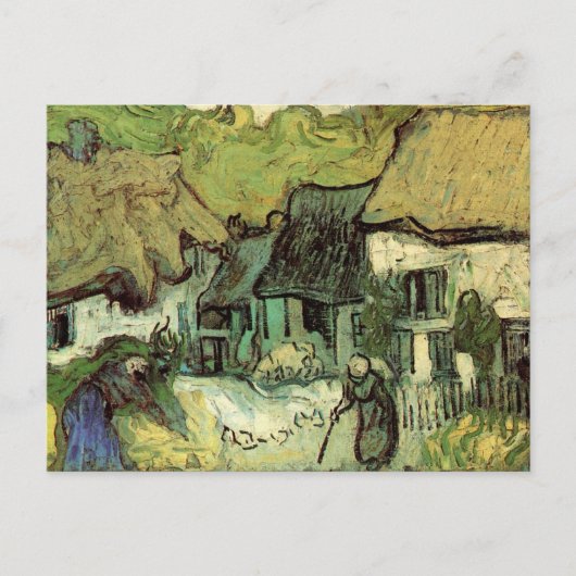 Gestrickte Hütten in Jorgus von Vincent van Gogh Postkarte (Vorderseite)