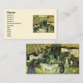 Gestrickte Hütten in Jorgus von Vincent van Gogh Visitenkarte (Vorne/Hinten)