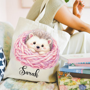 Gestrickte Igel-Tasche Jumbo Stoffbeutel