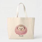 Gestrickte Igel-Tasche Jumbo Stoffbeutel (Vorne)