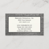 Gestrickte Metal-Textur mit eigenem Logo Visitenkarte (Rückseite)