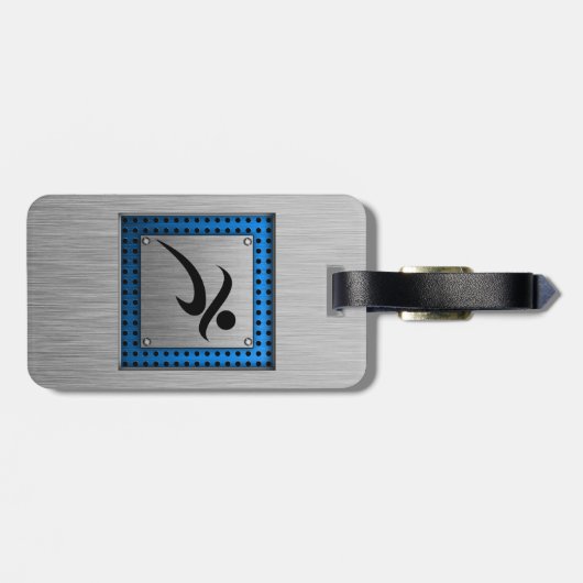 Gestrickte Metallausführung Gepäckanhänger (Rückseite horizontal)