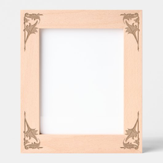 Gestrickte Rahmen - Eichen-Blätter an den rechten  (Vorderseite)