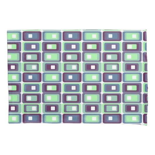 Gestrickte Rechtecke Kissenbezug (Vorderseite)