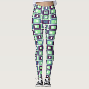 Gestrickte Rechtecke Leggings