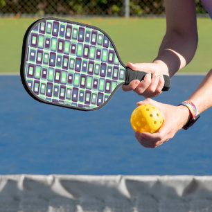 Gestrickte Rechtecke Pickleball Schläger