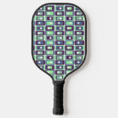 Gestrickte Rechtecke Pickleball Schläger (Rückseite)