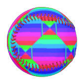 Gestrickte Regenbogenformen Baseball (Vorderseite Links)