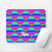 Gestrickte Regenbogenformen Mousepad (Mit Mouse)