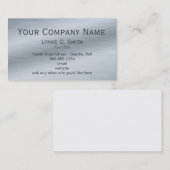 Gestrickte Silber elegante Visitenkarte (Vorne/Hinten)