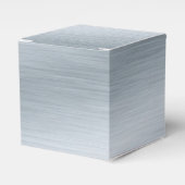 Gestrickte Silber-Look Hintergrundkunst Geschenkschachtel (Vorderseite)