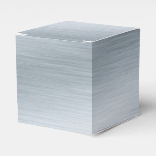 Gestrickte Silber-Look Hintergrundkunst Geschenkschachtel (Vorderseite)