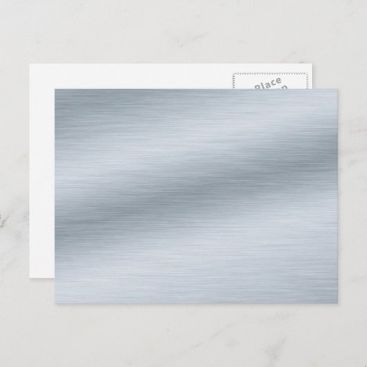 Gestrickte Silber-Look Hintergrundkunst Postkarte (Vorne/Hinten)