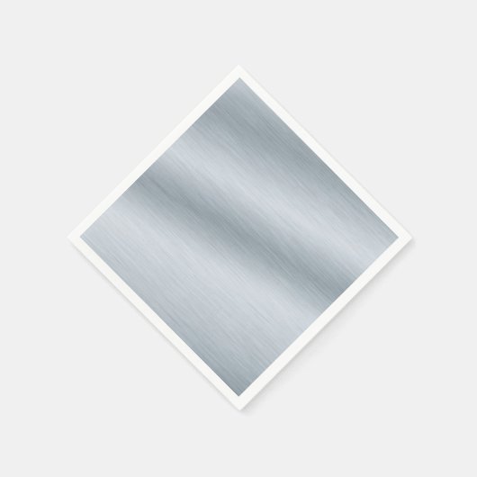 Gestrickte Silber-Look Hintergrundkunst Serviette (Ecke)