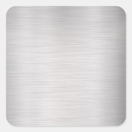 Gestrickte Silber-Metal-Blank-Vorlage DIY Text & A Quadratischer Aufkleber (Vorderseite)