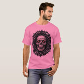 Gestrickte Skulls: Design des Death Metal-Logos-T T-Shirt (Vorne ganz)