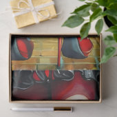 Gestrickte Strümpfe Ruby Rote Absätze Fantasy Bein Seidenpapier (Geschenk)