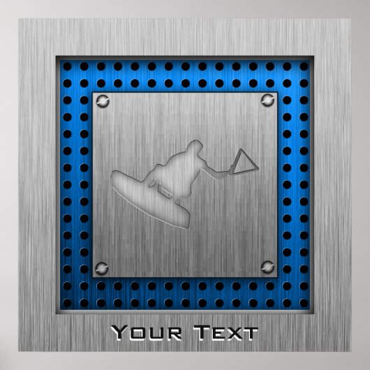 Gestrickte Wakeboarder Poster (Vorne)