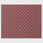 Gestrickte Winter-Weihnachts-Dekorationsmuster Geschenkpapier (Flach)