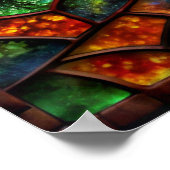 Gestrickter Glastraum Poster (Ecke)