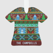 Gestrickter hässlicher Name des Ornament (Rückseite)