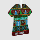 Gestrickter hässlicher Name des Ornament (Vorderseite)