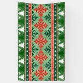 gestrickter hässlicher Weihnachtspulli Banner (Vertikal)