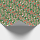 gestrickter hässlicher Weihnachtspulli Geschenkpapier (Ecke)