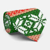 gestrickter hässlicher Weihnachtspulli Krawatte (Gerollt)