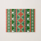 gestrickter hässlicher Weihnachtspulli Puzzle (Horizontal)