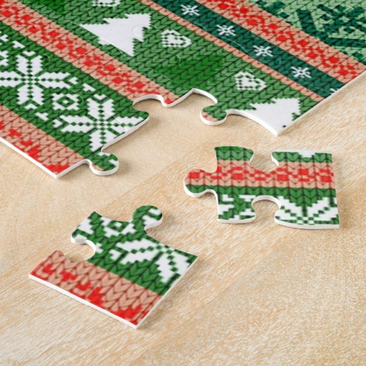 gestrickter hässlicher Weihnachtspulli Puzzle (Seite)