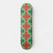 gestrickter hässlicher Weihnachtspulli Skateboard (Vorderseite)