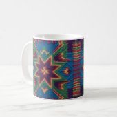 Gestrickter Schmetterling & farbenfrohes florales Kaffeetasse (Vorderseite Links)
