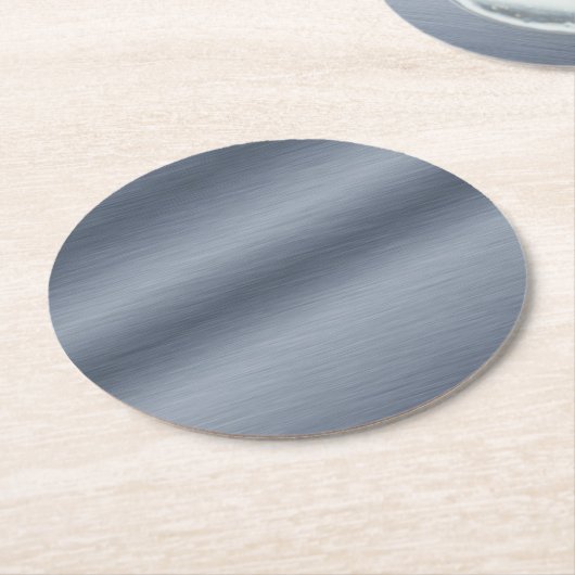 Gestrickter Stahl Look Eleganter Hintergrund Runder Pappuntersetzer (Angewinkelt)